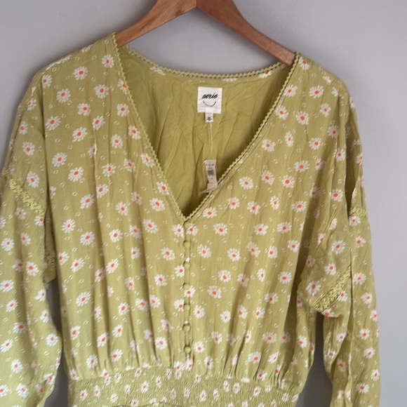 NEW Aerie  Floral Rock 'n' Ruffle Mini Dress Large - Picture 4 of 9